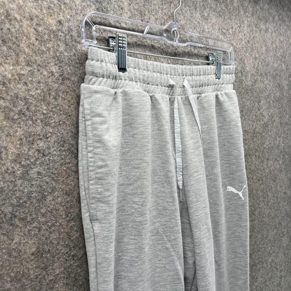 Puma Sweatpants Women Extra Small Ladies Gray Jogger Pants Outdoors Fleece - Picture 3 of 12